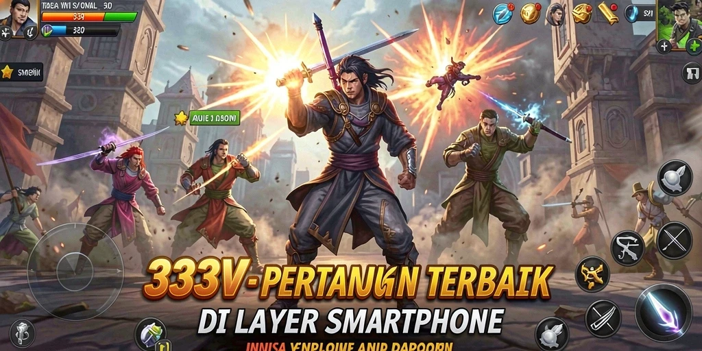 Tampilan gameplay Fighting di 333V yang seru dan mendebarkan.