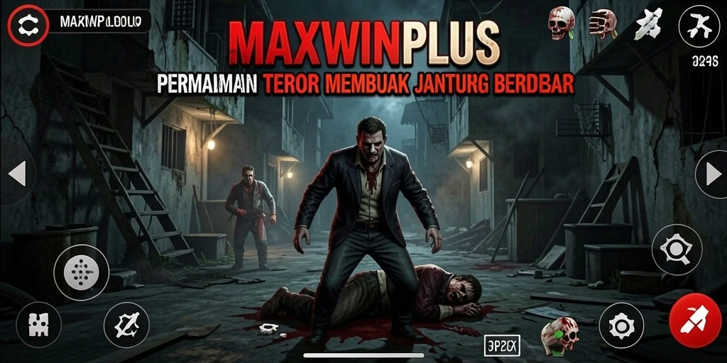 Tangkapan layar gameplay <strong>MAXWINPLUS</strong> menampilkan suasana menakutkan saat menjelajahi lokasi Horror.