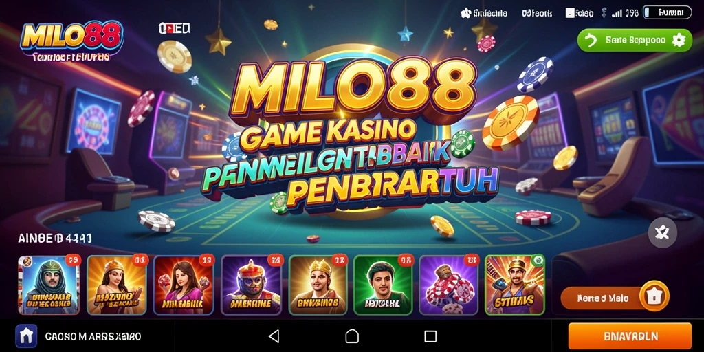 Tampilan dinamis permainan Kasino di MILO88.