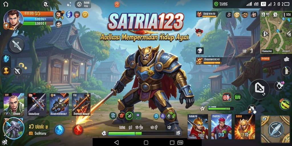 Tampilan utama SATRIA123 dengan fitur pengingat yang intuitif.
