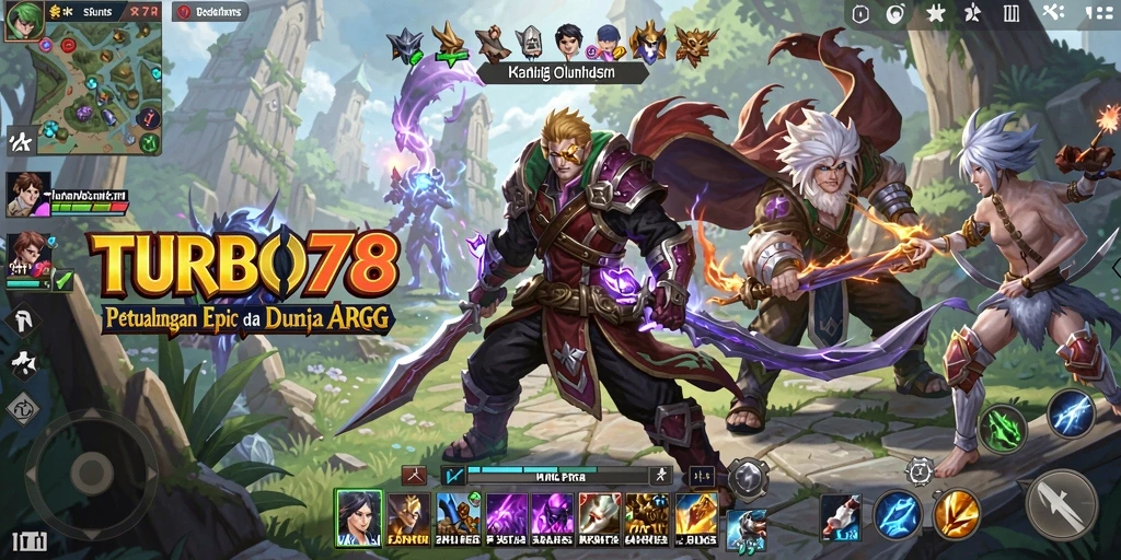 Gameplay seru dengan pertarungan epik dalam TURBO78.