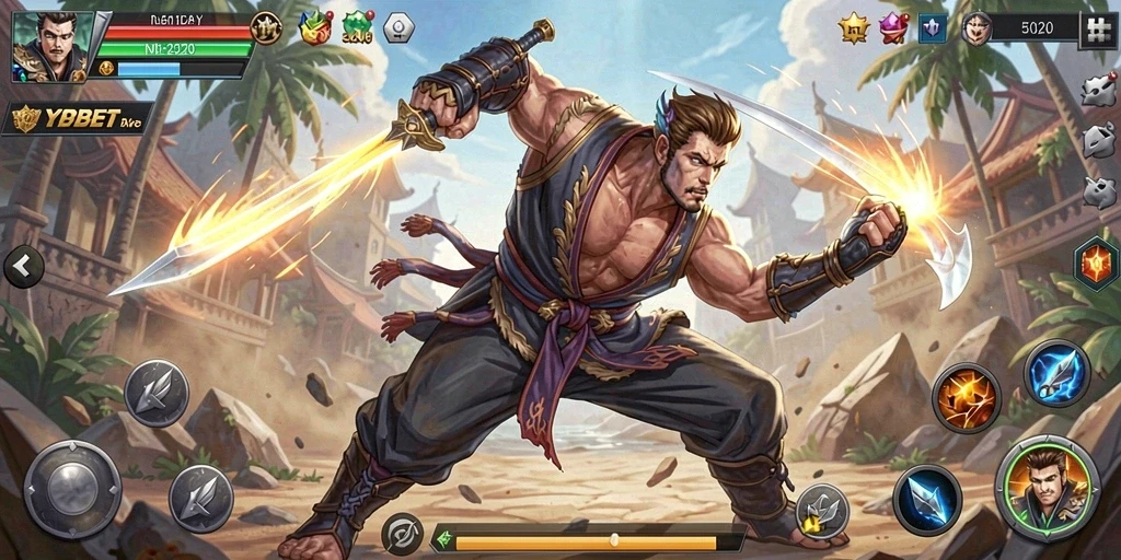 Tangkapan layar yang menunjukkan aksi seru dalam game Fighting YYBET.