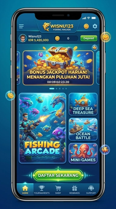 Screenshot aplikasi wisnu123 menunjukkan kemudahan navigasi yang ditawarkannya.